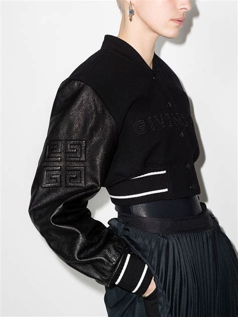 givenchy bomber jacket 2015|Cropped bomber jacket in cotton .